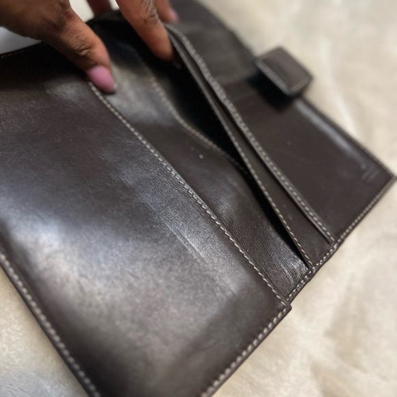 Authentic Gucci monogram canvas long tri-fold wallet - Picture 7 of 9